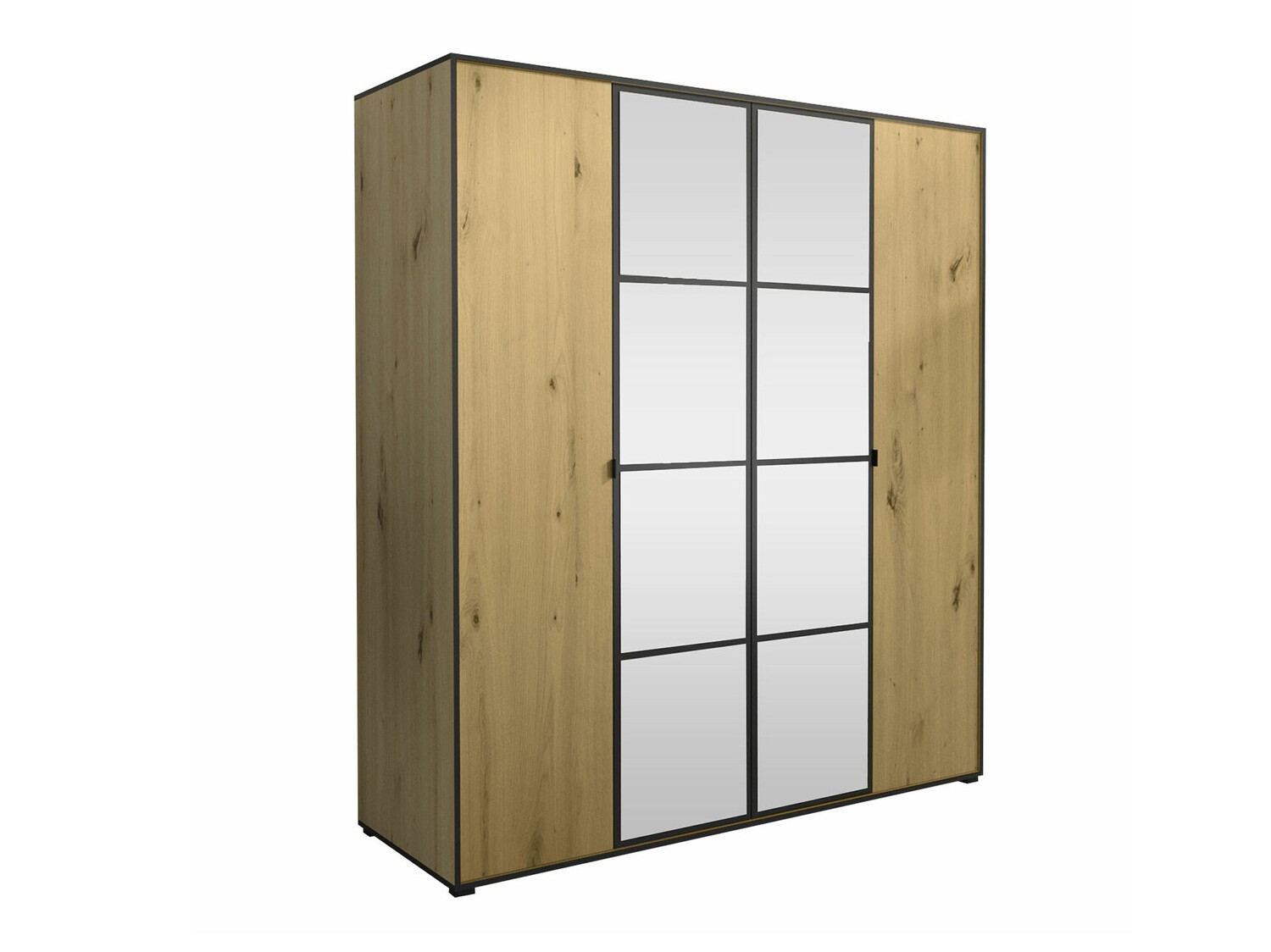 Skapis Toledo 117 (Artisan ozols + Melns)