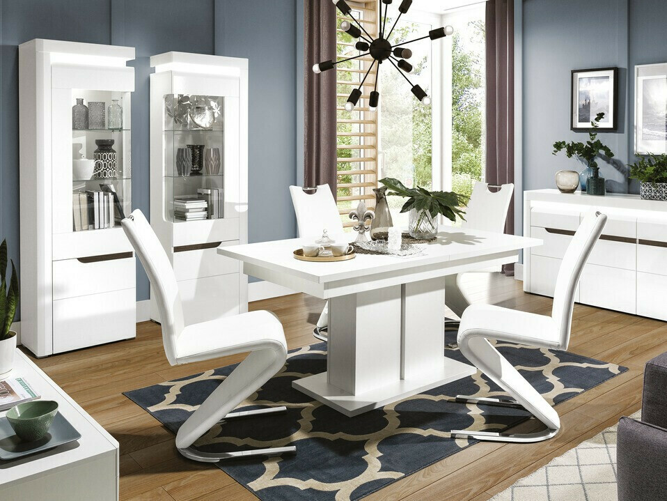 Стеллаж Revelmi 105 (Глянцевый белый + Белый)