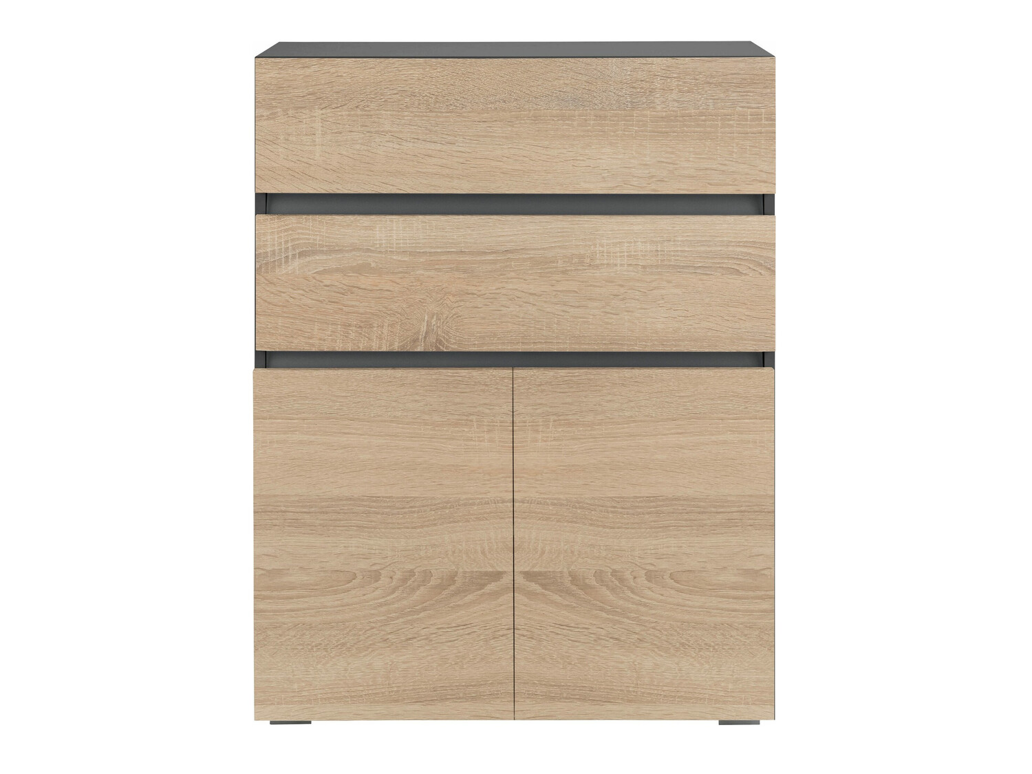 Hапольные шкафчик для ванной Soncamu 101 (Антрацит + Дуб)