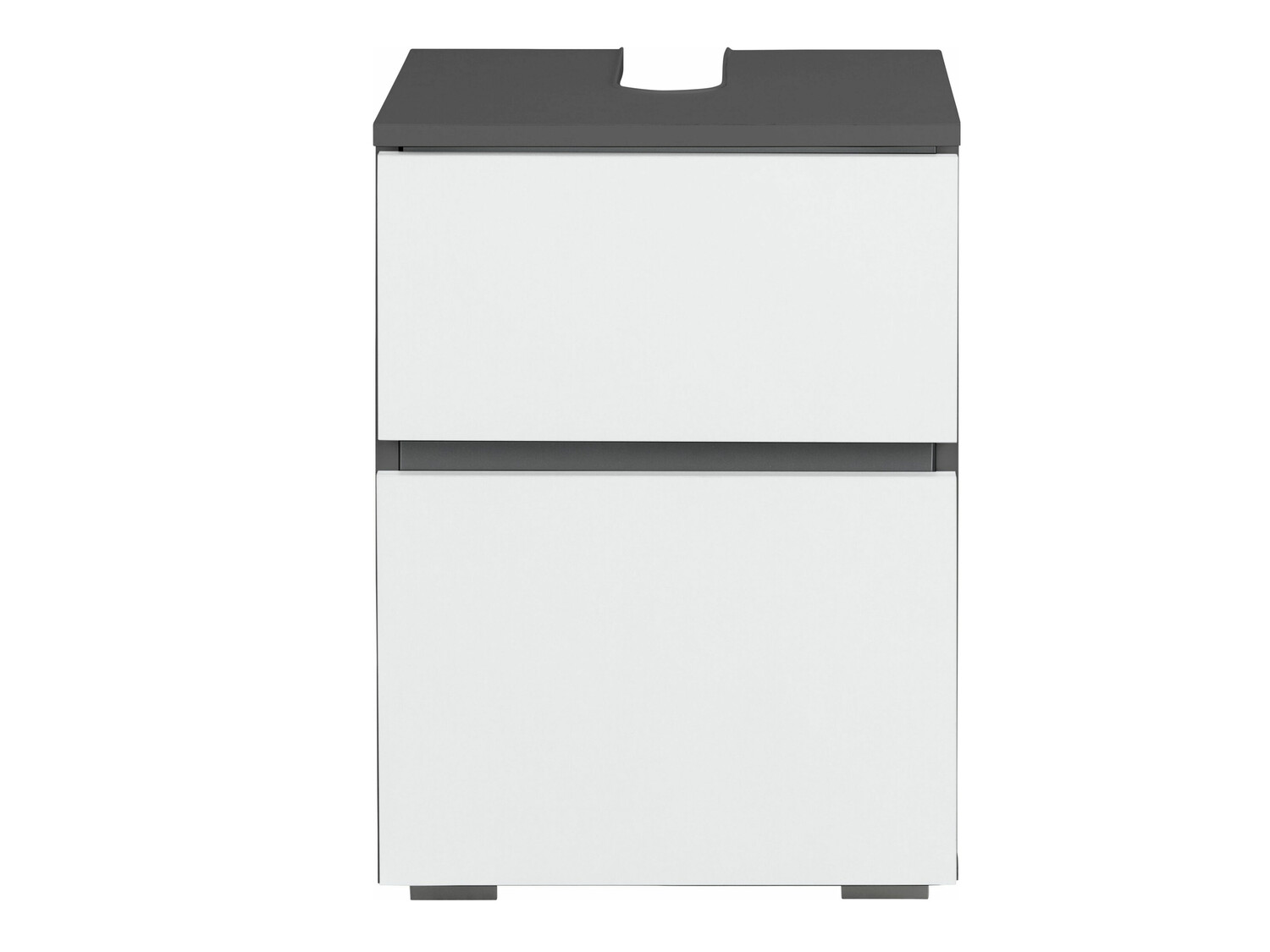 Stāvošs vannas istabas skapītis izlietnei Soncamu 103 (Balts + Antracīts)