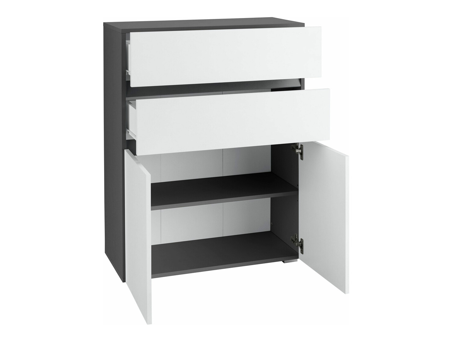 Stāvošs vannas skapītis Soncamu 101 (Balts + Antracīts)