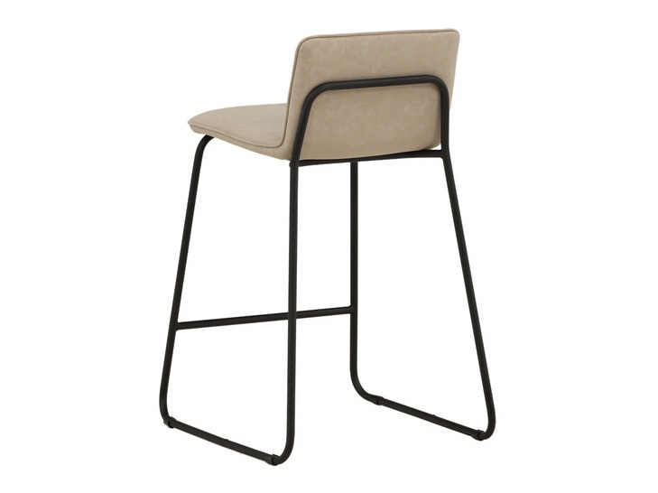Низкий барный стул Dallas 3235 (Бежевый + Чёрный)
