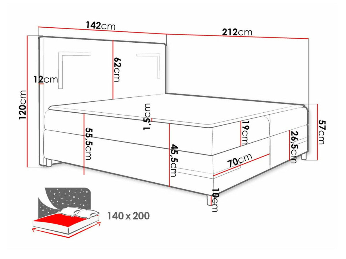 Kontinentālā gulta Baltimore 173 (Fresh 1)