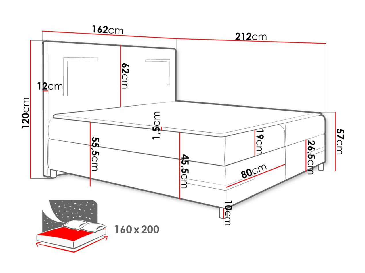 Kontinentālā gulta Baltimore 173 (Madryt 190)