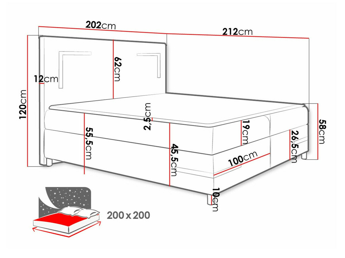 Kontinentālā gulta Baltimore 173 (Soft 033)