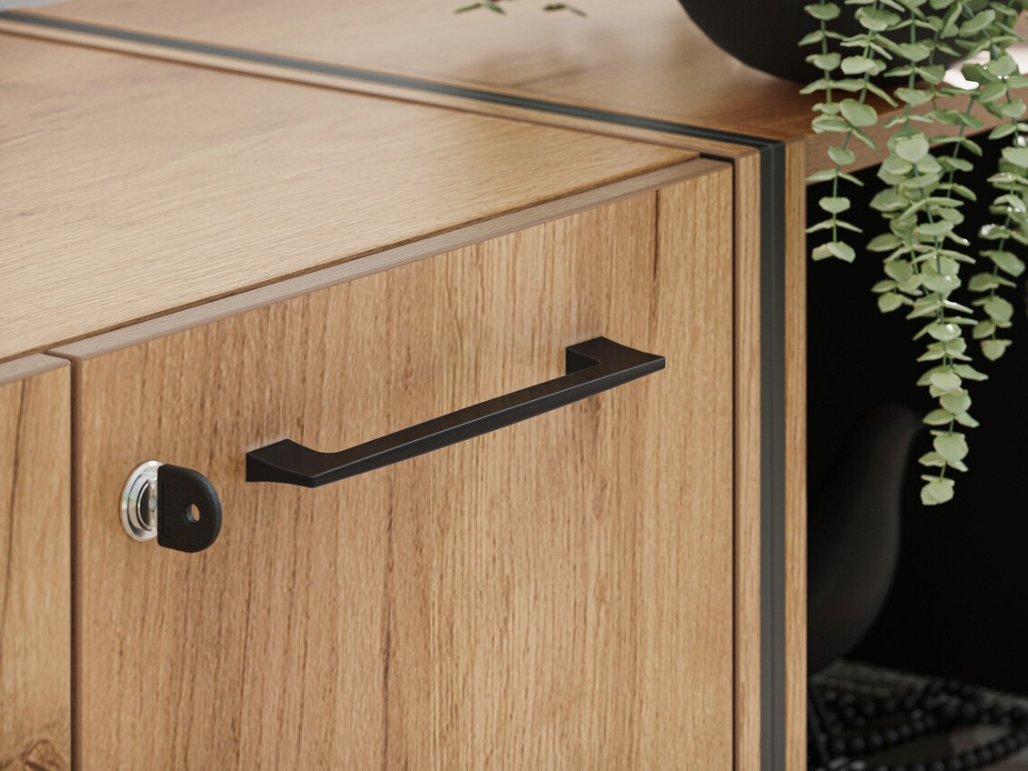 Шкафчик Fivcalu 102 (Navarra дуб + Графит)