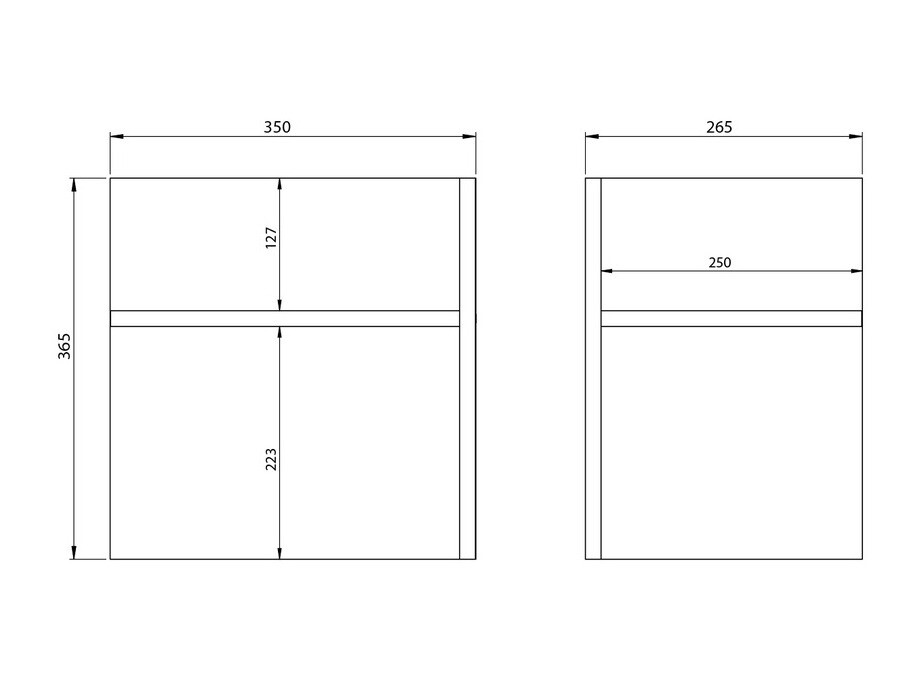 Набор полок Fivcalu 106 (Белый + Графит)
