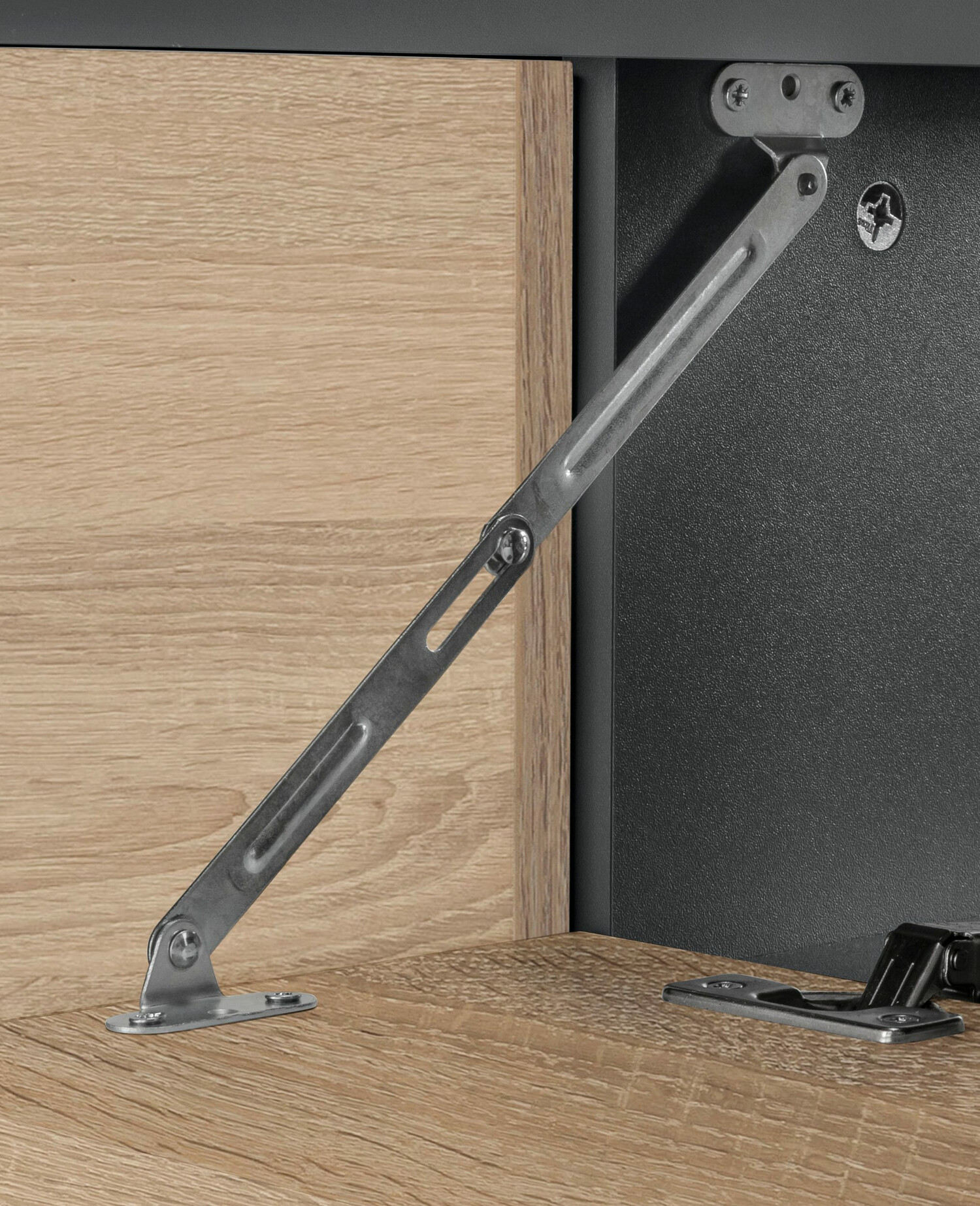 Piekarams vannas istabas skapītis izlietnei Soncamu 107 (Antracīts + Ozols)