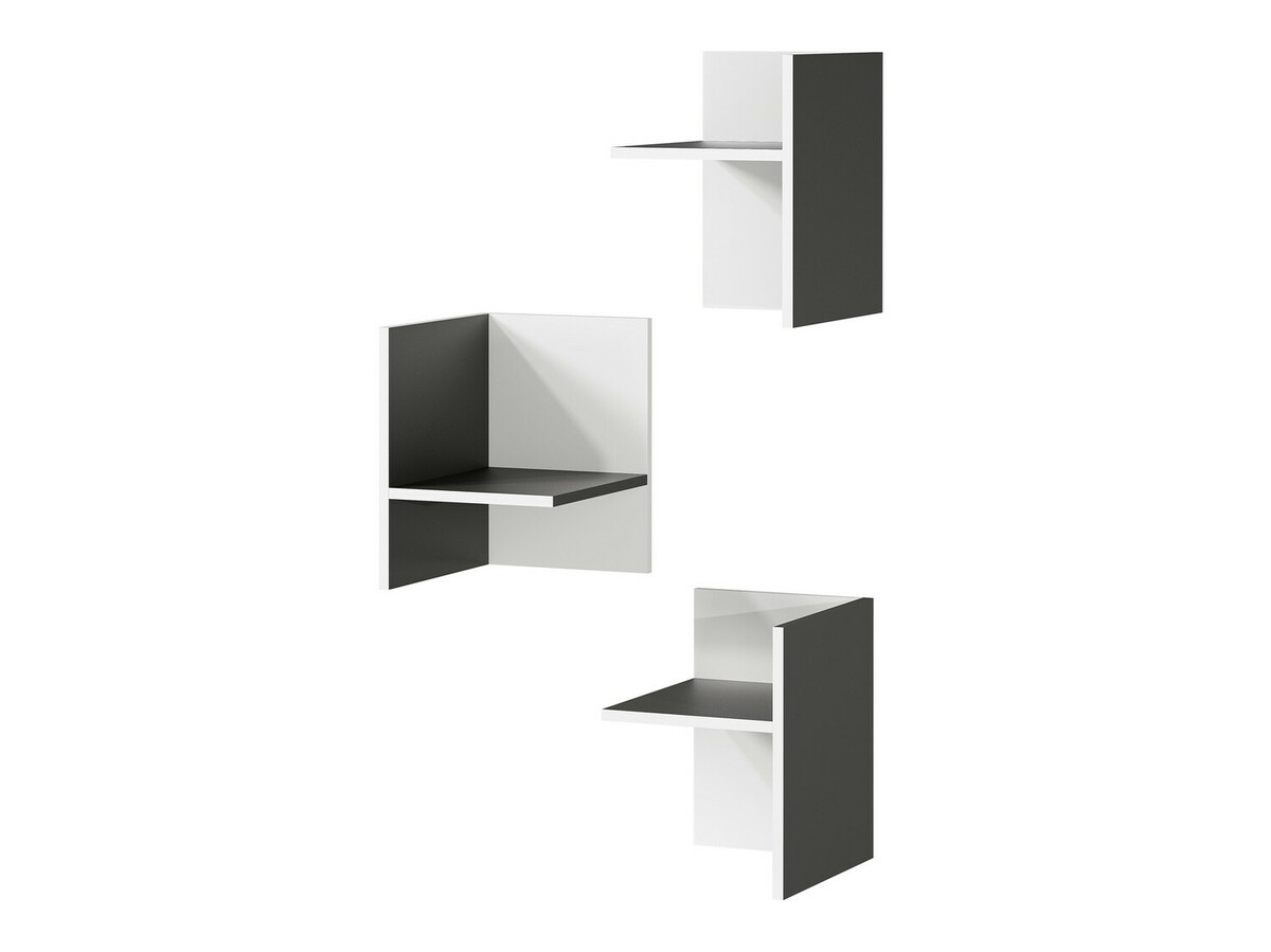 Plauktu komplekts Fivcalu 104 (Balts + Grafīts)