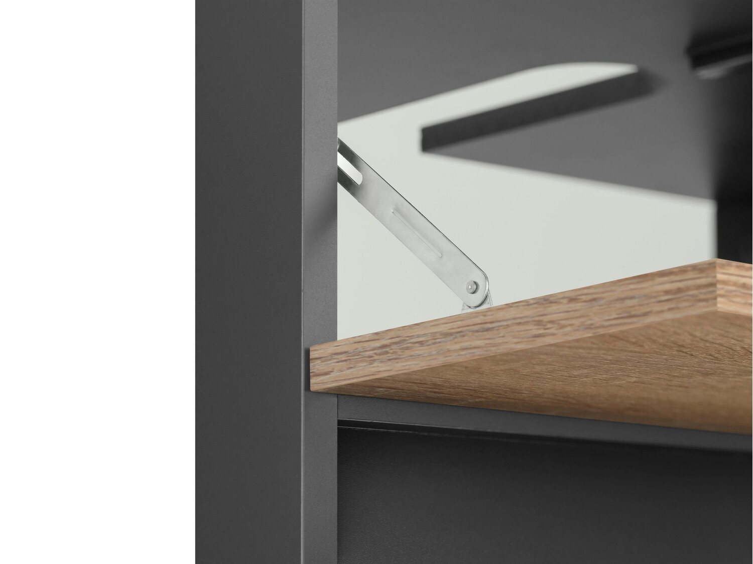 Stāvošs vannas istabas skapītis izlietnei Soncamu 110 (Antracīts + Ozols)