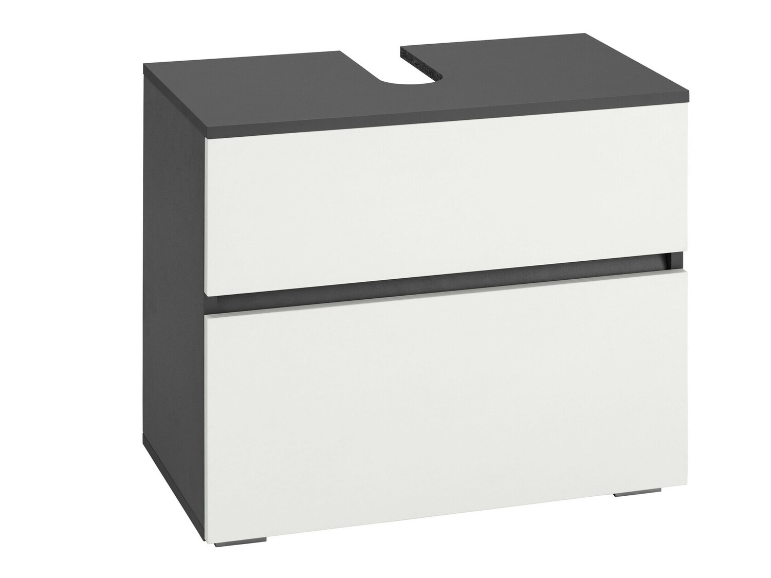 Stāvošs vannas istabas skapītis izlietnei Soncamu 110 (Balts + Antracīts)