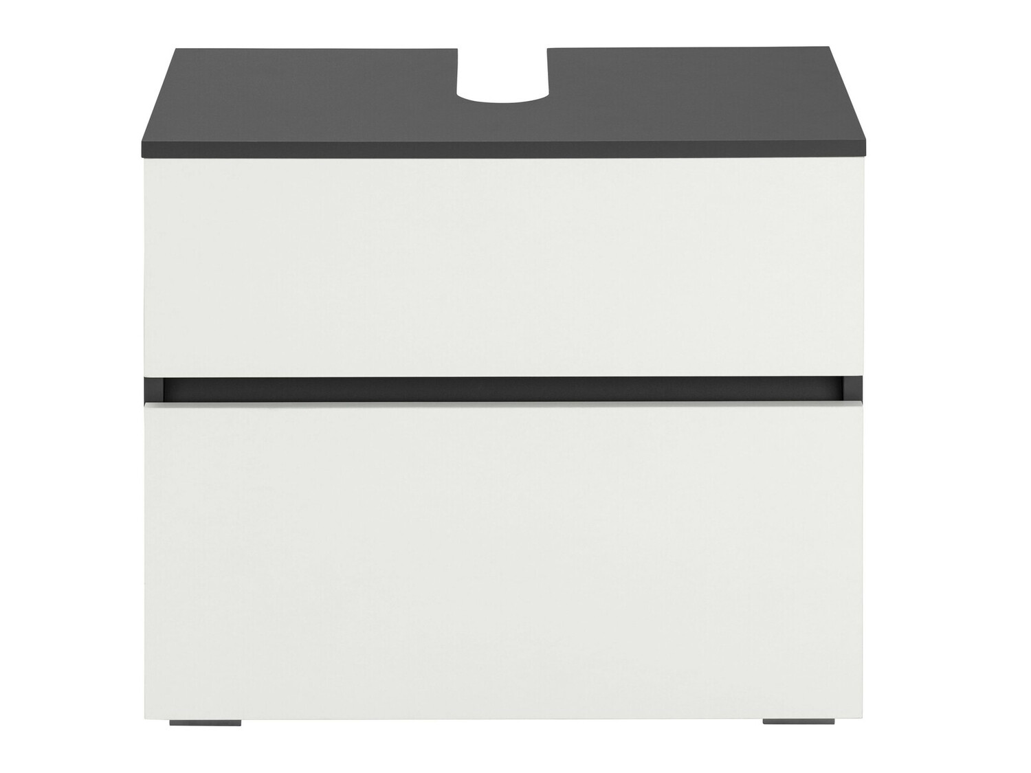 Stāvošs vannas istabas skapītis izlietnei Soncamu 110 (Balts + Antracīts)