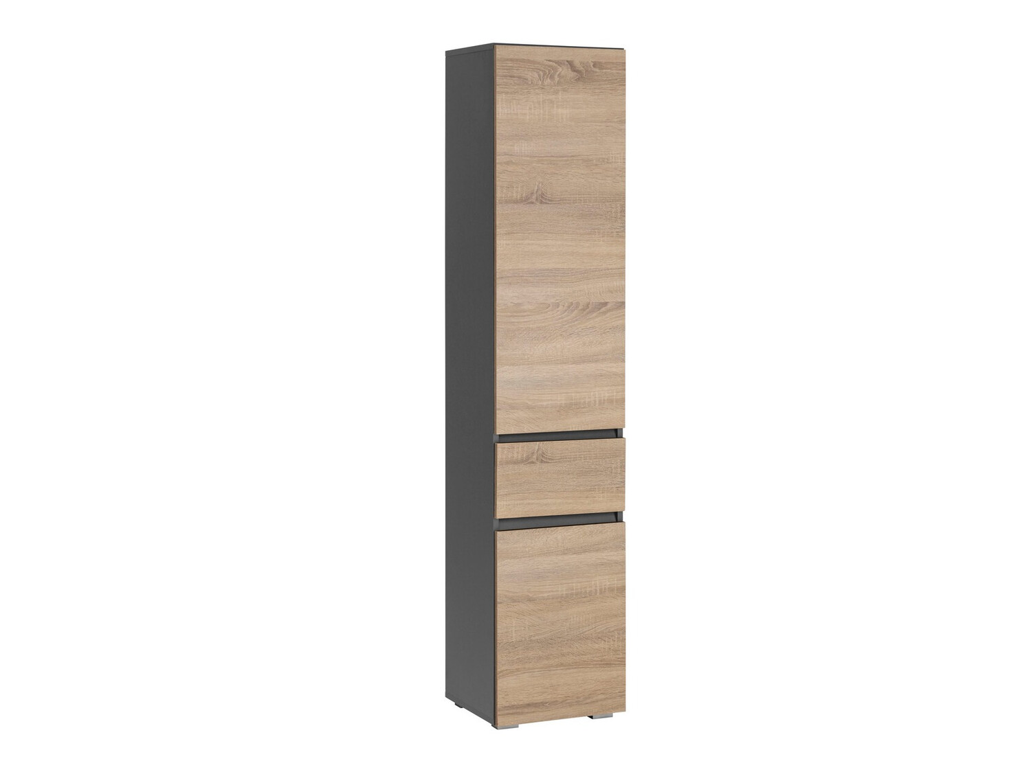 Stāvošs vannas skapītis Soncamu 106 (Antracīts + Ozols)