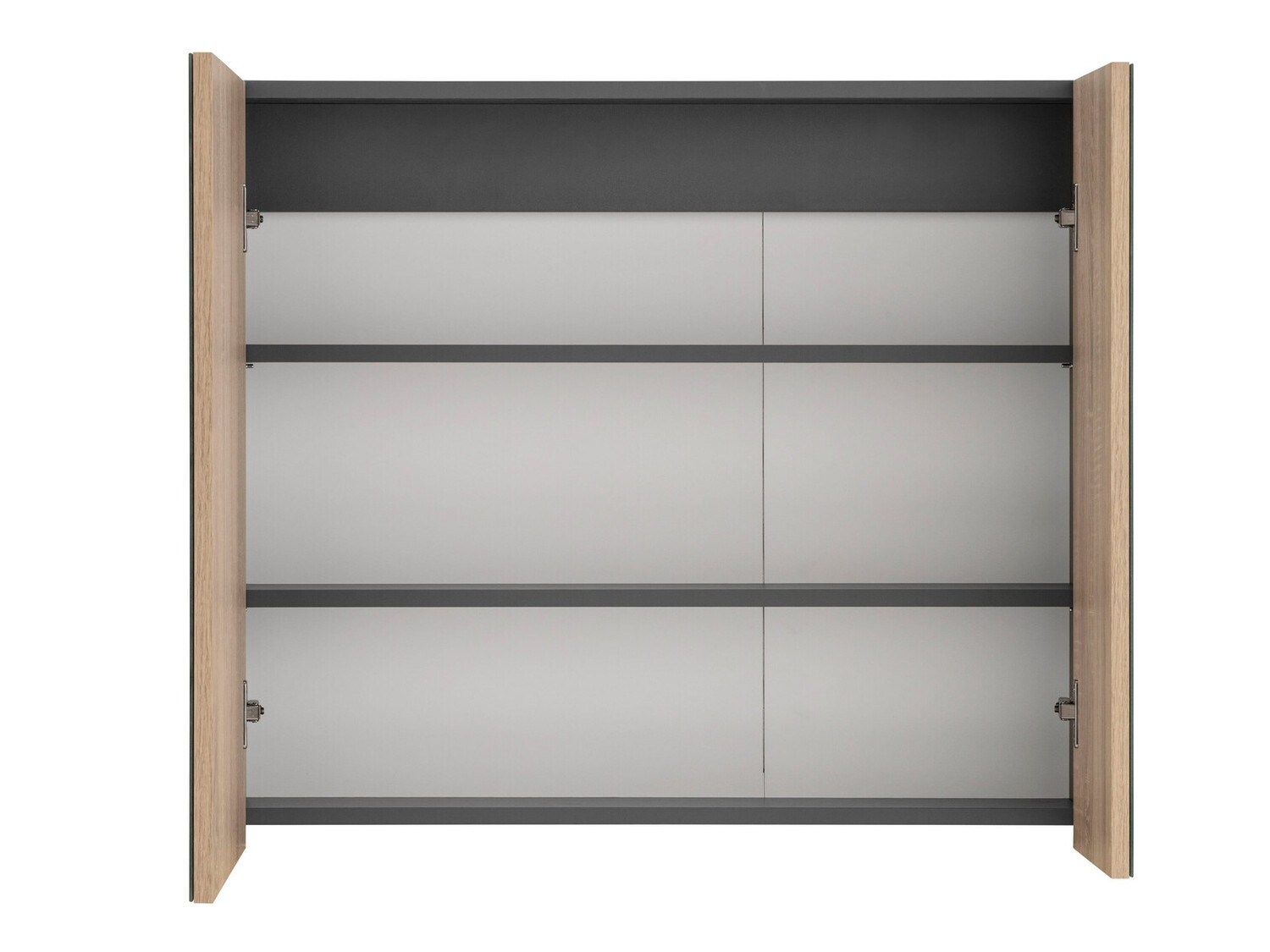 Vannas istabas skapis ar spoguli Soncamu 104 (Antracīts + Sonomas ozols)