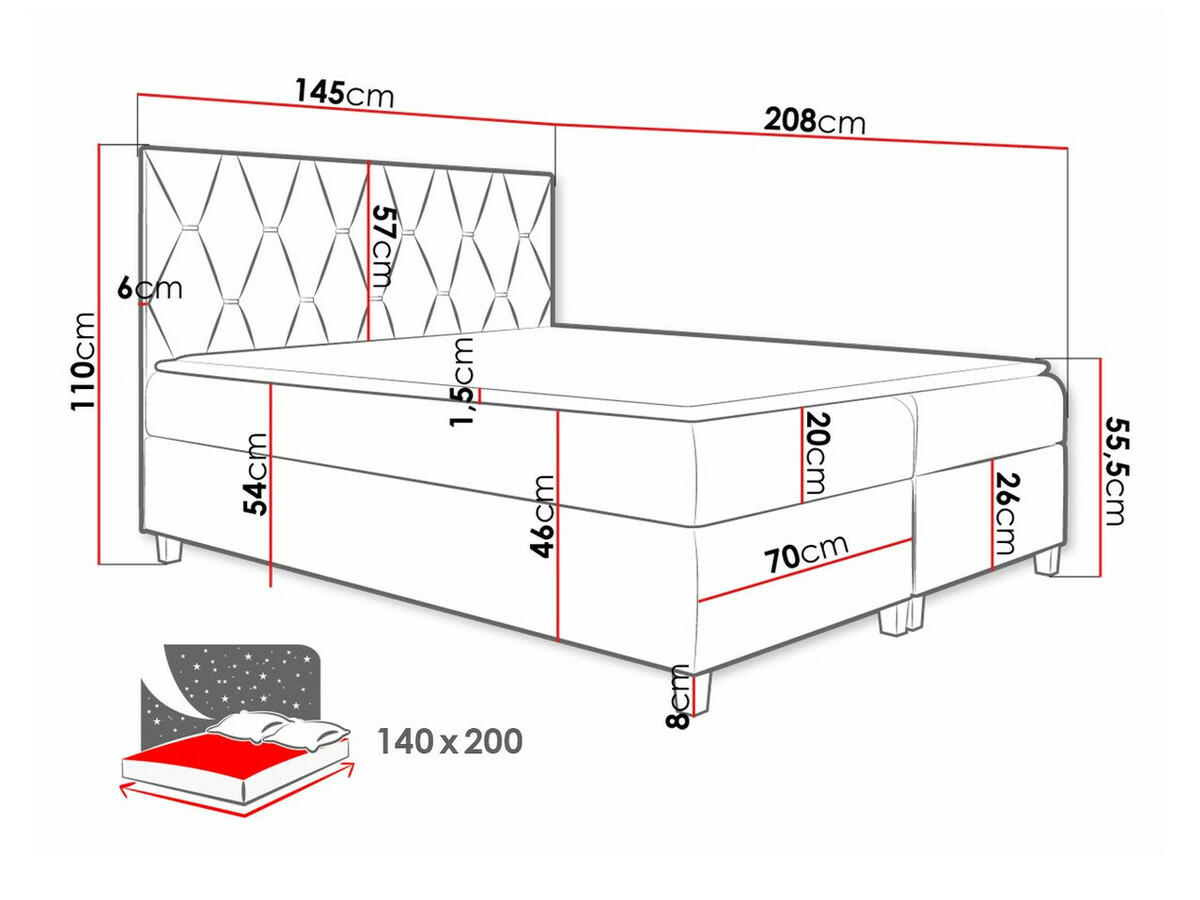 Kontinentālā gulta Baltimore 176 (Fresh 11)