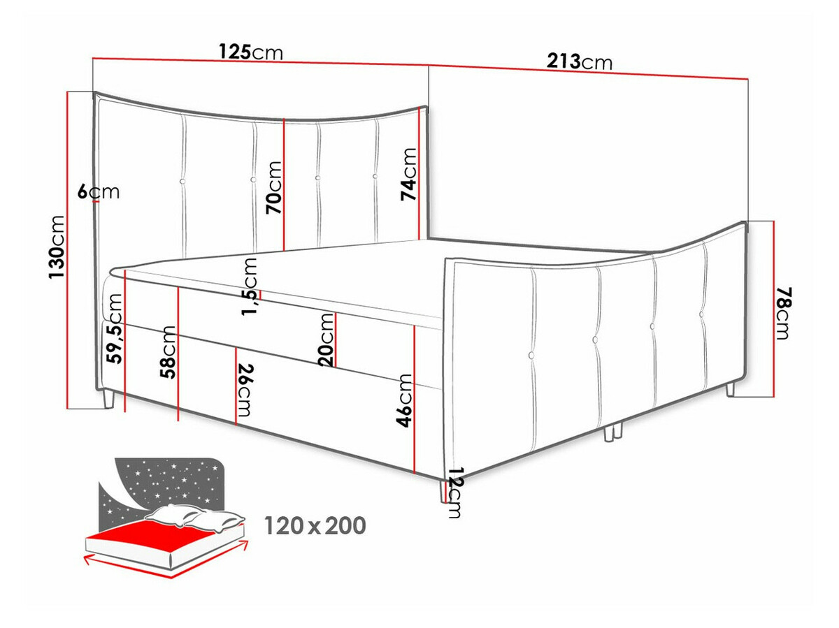 Kontinentālā gulta Baltimore 177 (Fresh 11)