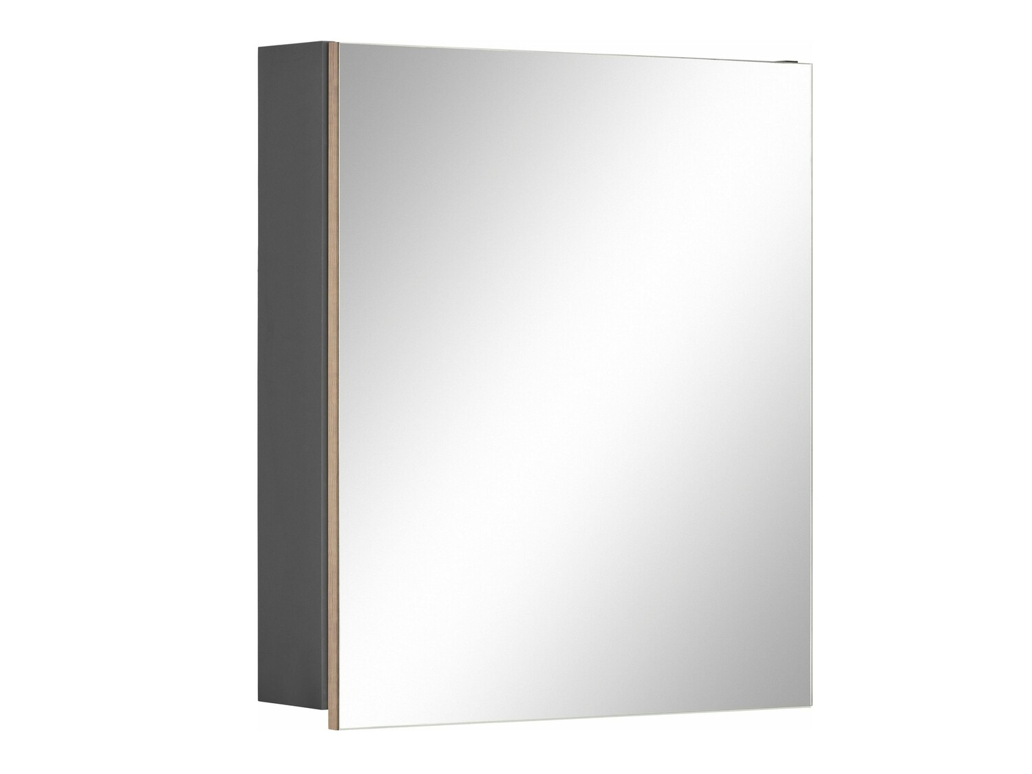 Vannas istabas skapis ar spoguli Soncamu 105 (Antracīts + Ozols)