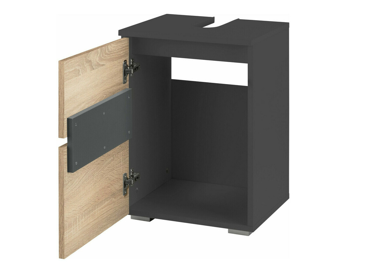 Vannas komplekts Soncamu 112 (Antracīts + Ozols)