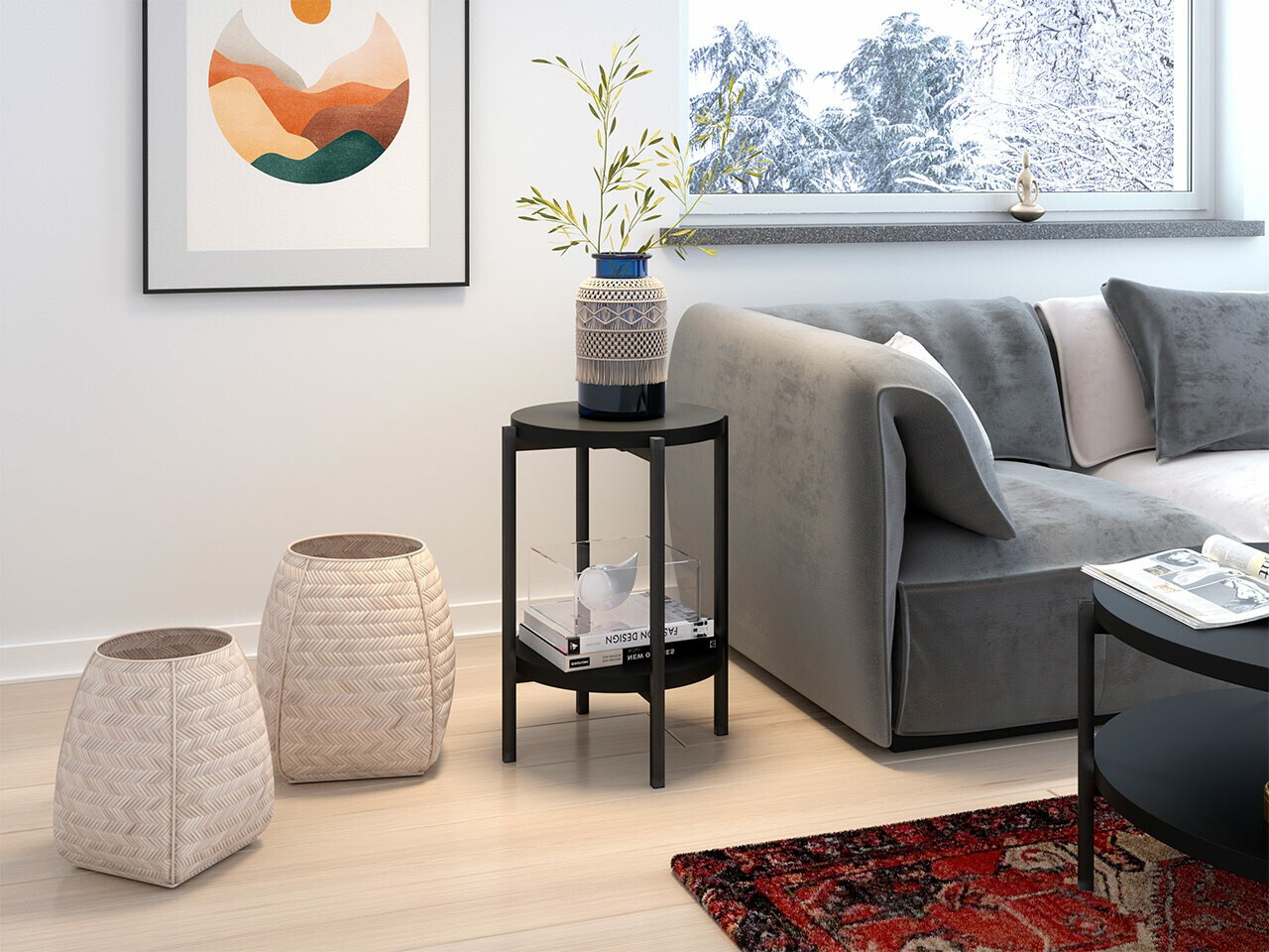 Kafijas galdiņš Providence 179 (Melns)