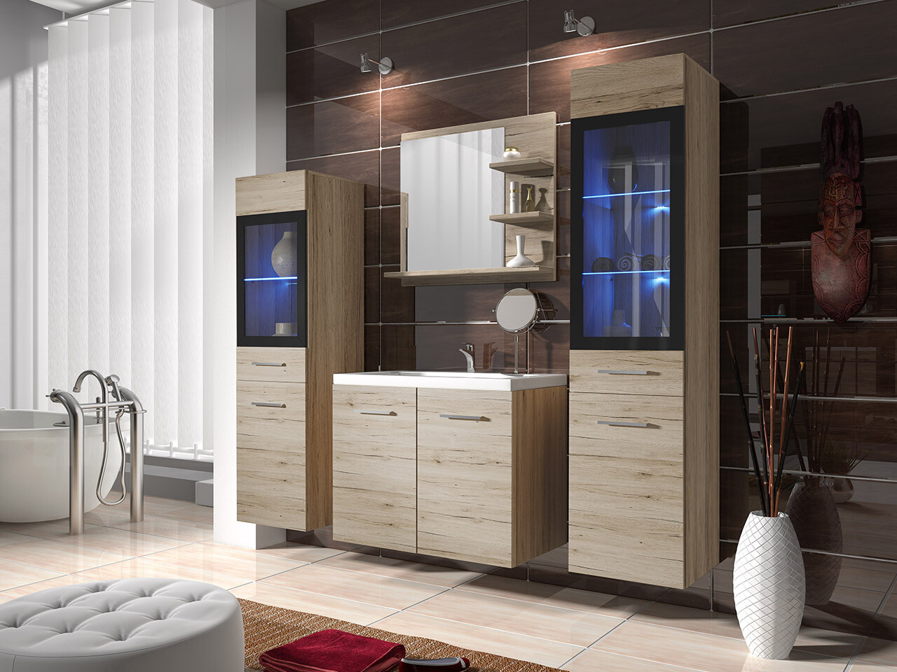 Набор для ванной комнаты Sarasota 141 (Сан Ремо дуб)