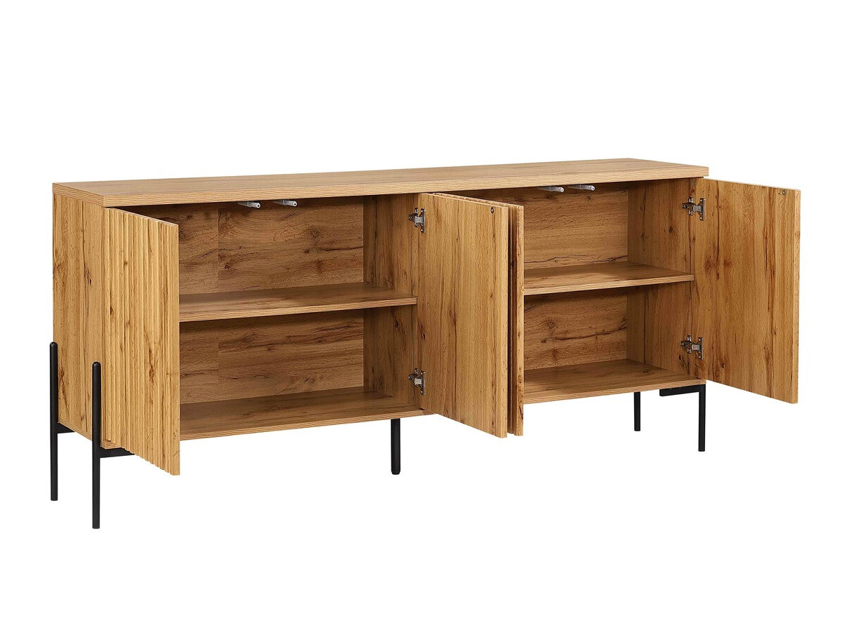 Skapis Denton 977 (Melns + Votan ozols)