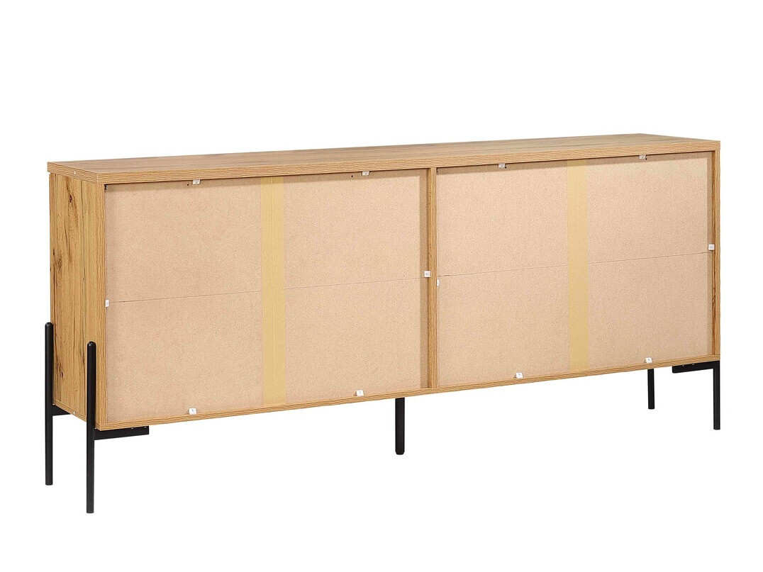 Skapis Denton 977 (Melns + Votan ozols)