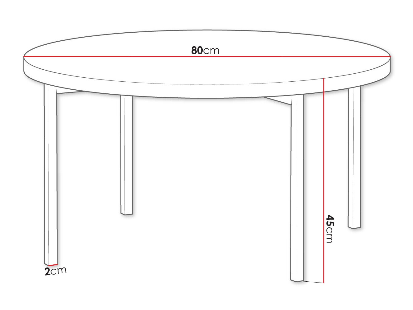Журнальный столик Providence 178 (Белый + Чёрный)