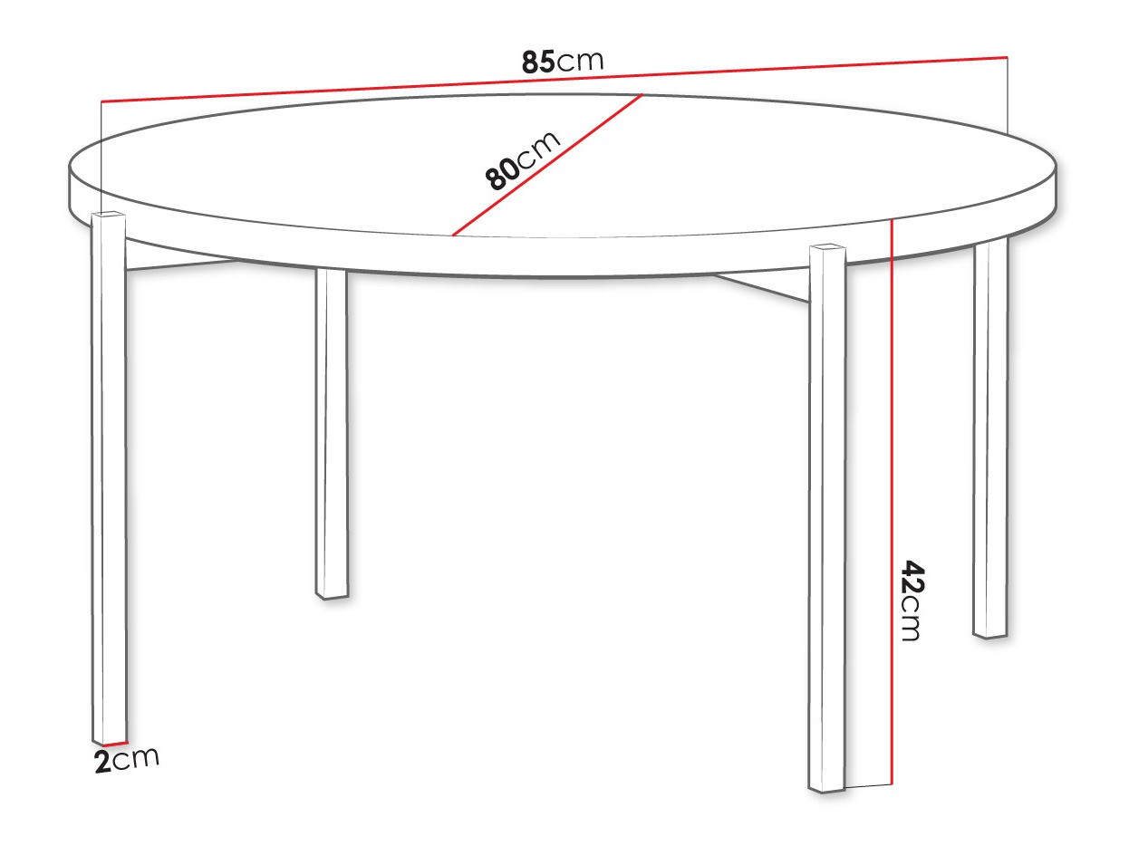 Žurnālu galdiņš Providence 180 (Artisan ozols + Melns)