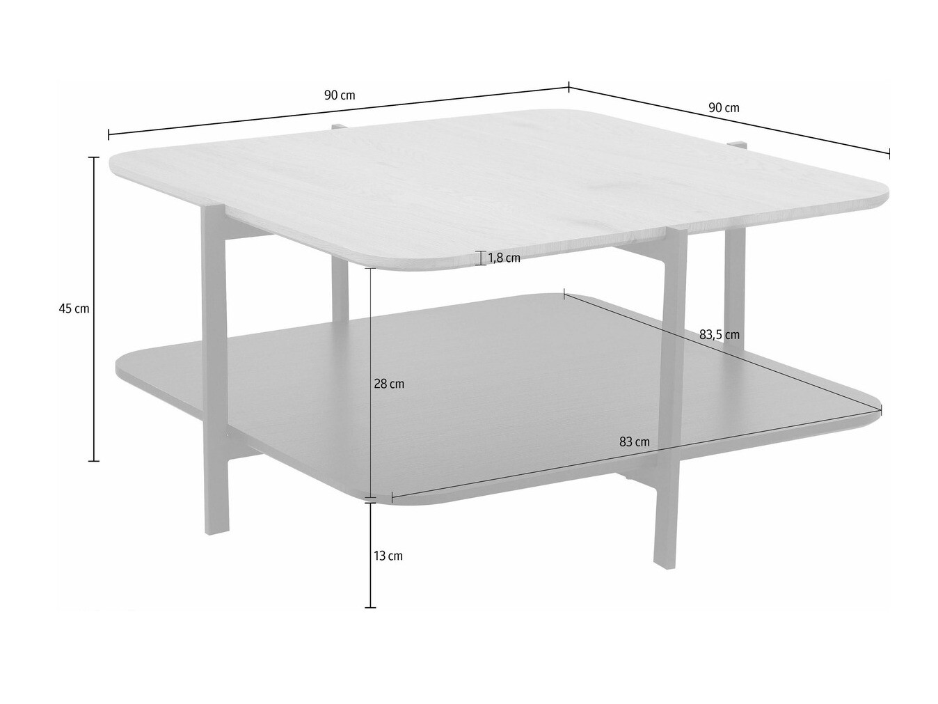 Žurnālu galdiņš Denton 935