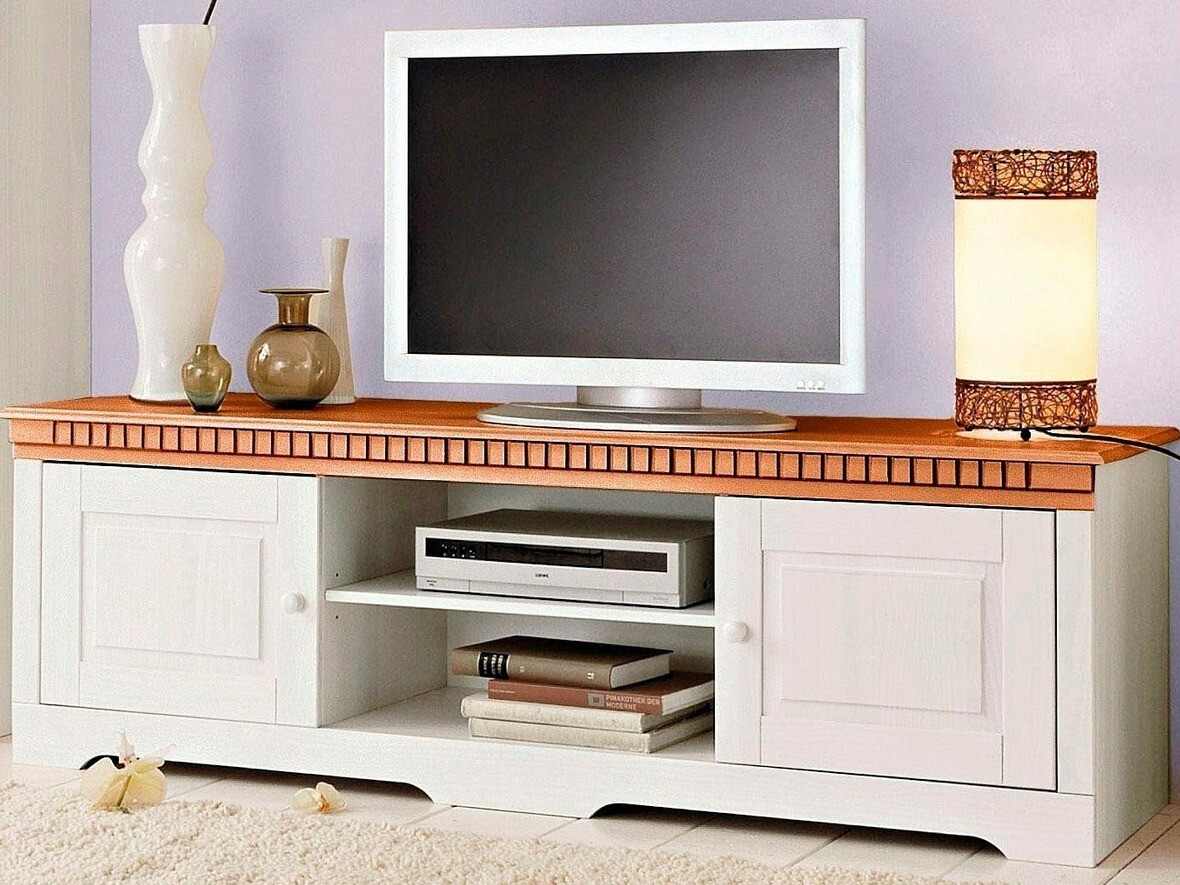 TV galds Cavfelo 108 (Balts + Medus ozols)
