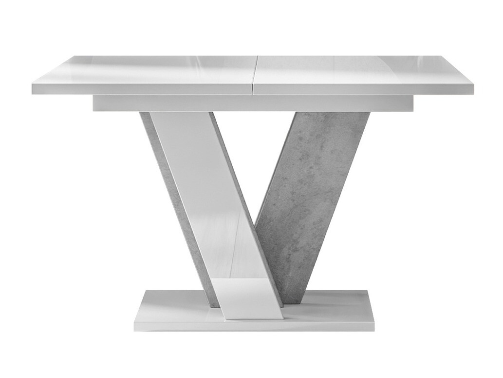 Galds Goodyear 125 (Glancēts balts + Pelēks)