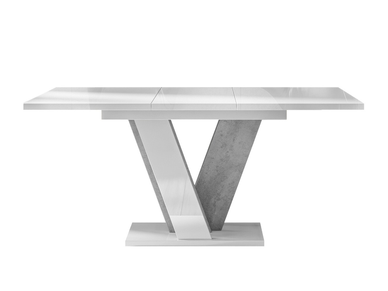 Galds Goodyear 125 (Glancēts balts + Pelēks)