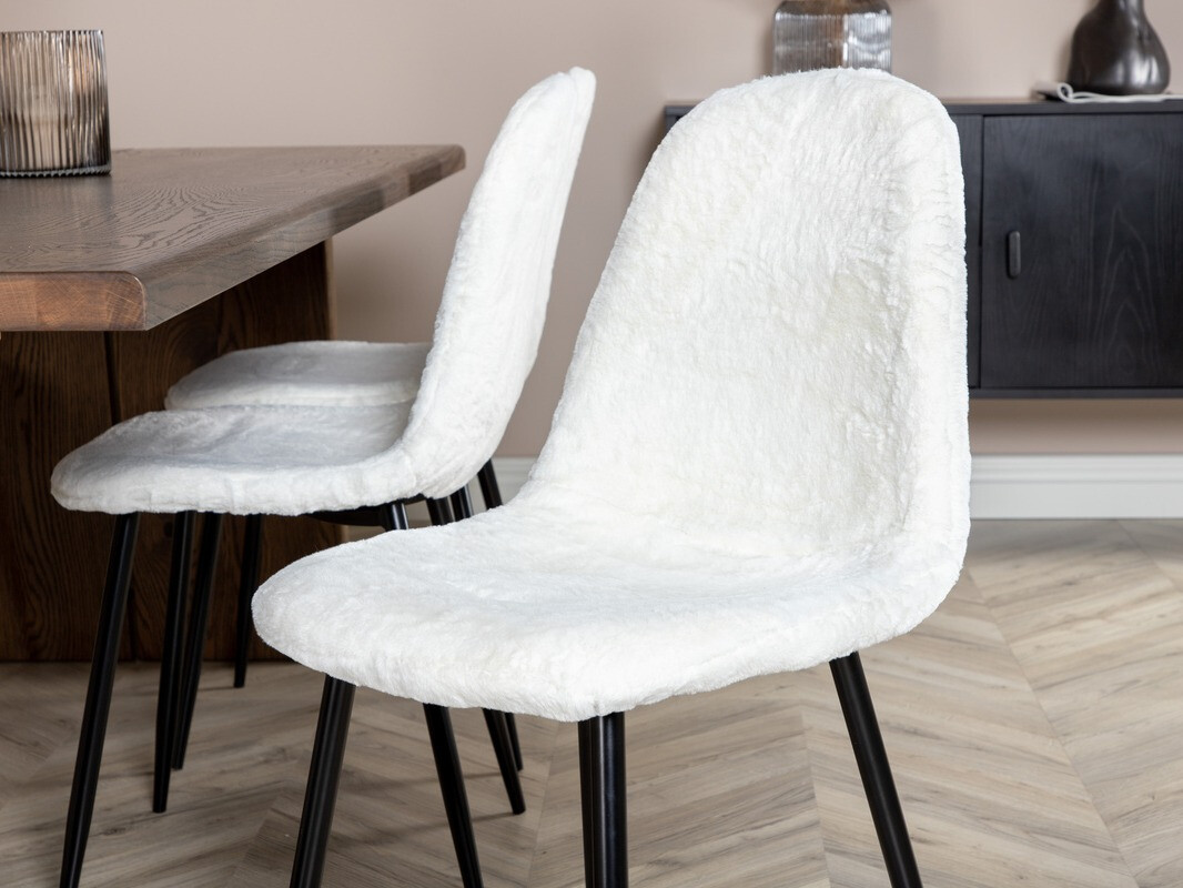 Ēdamistabas komplekts Dallas 1841 (Tumšs ozols + Balts + Melns)