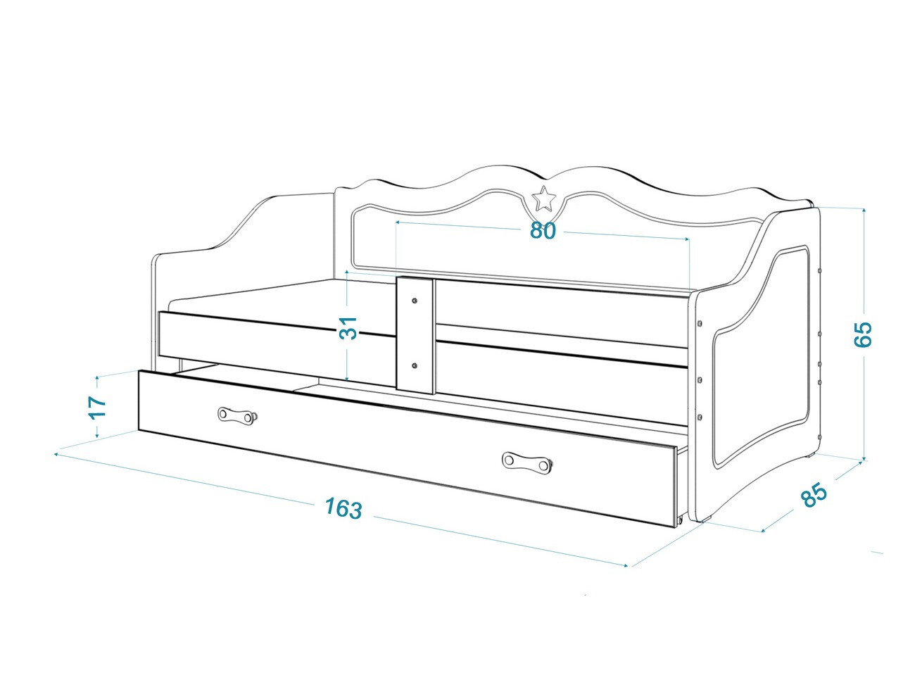 Gulta Aurora 148 (Balts + Pelēks)