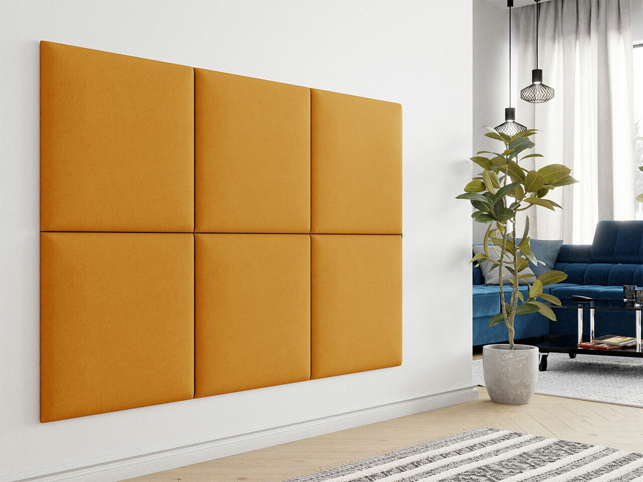 Mīksts sienas panelis Comfivo Ovis V (Manila 32) (60x60)