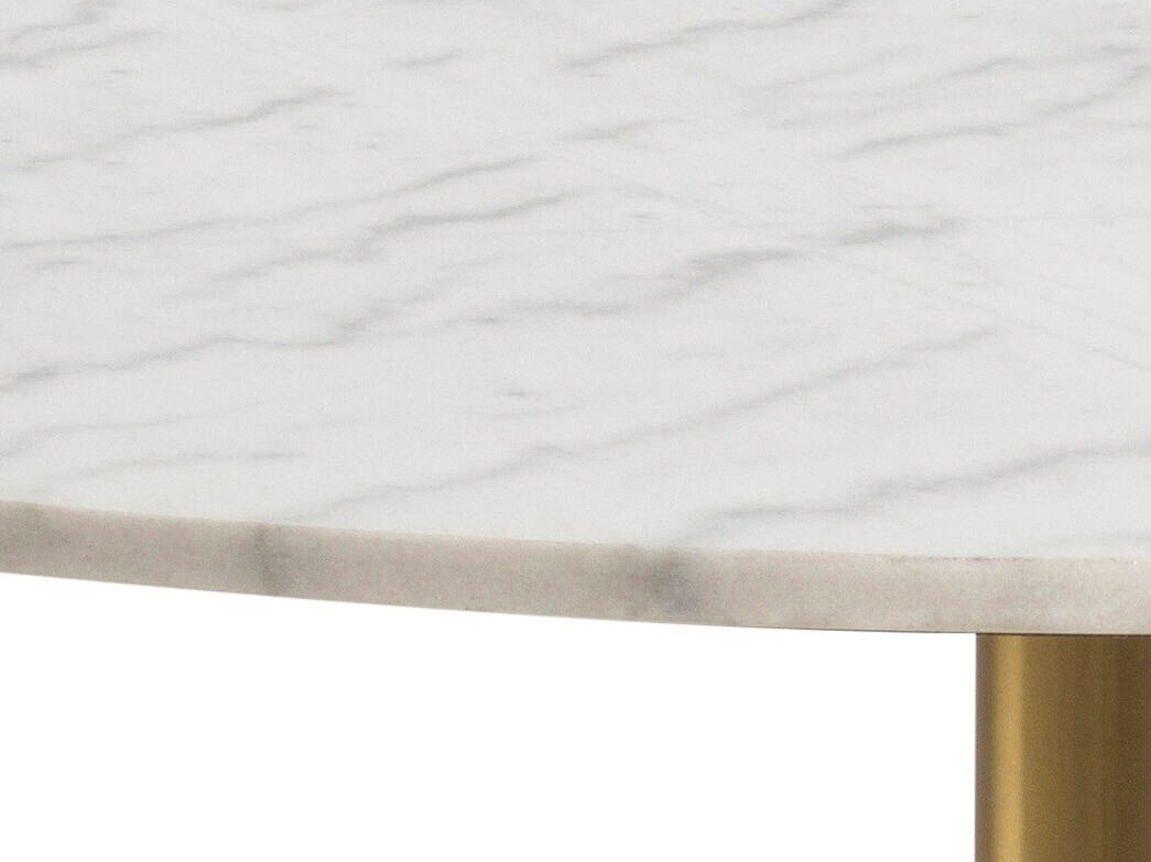 Cтол Norsica 420 (Золотой + Белый мрамор)