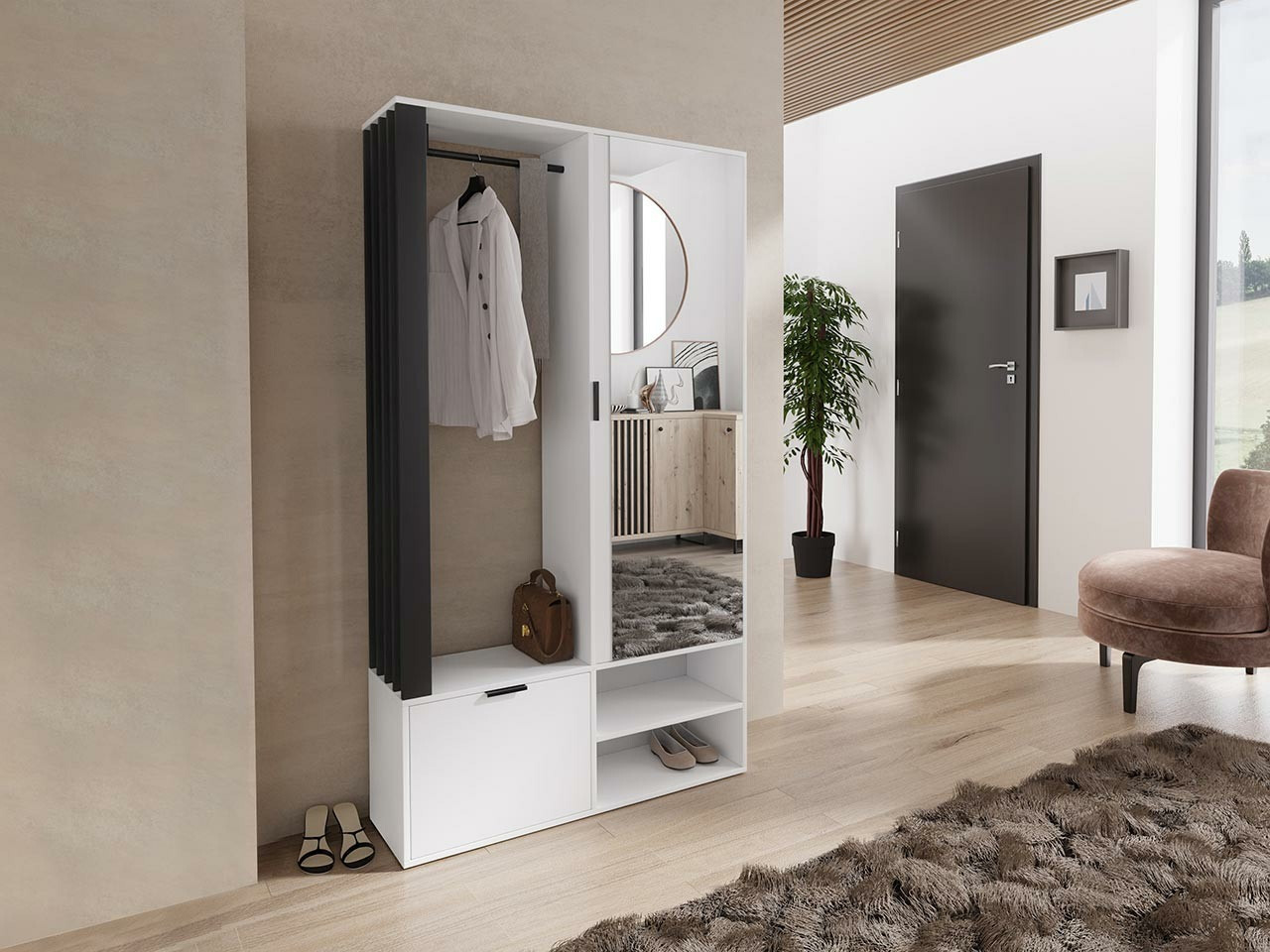 Priekšnama komplekts Vinea (Balts + Melns)