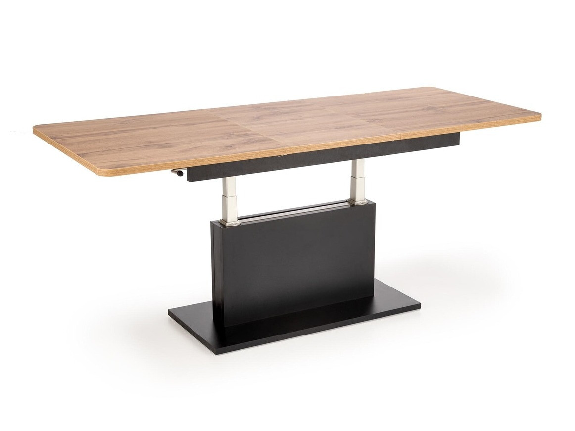 Журнальный столик - трансформер Houston 1253 (Дуб вотан + Чёрный)