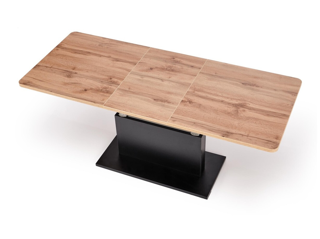 Žurnālu galdiņš transformeris Houston 1253 (Votan ozols + Melns)