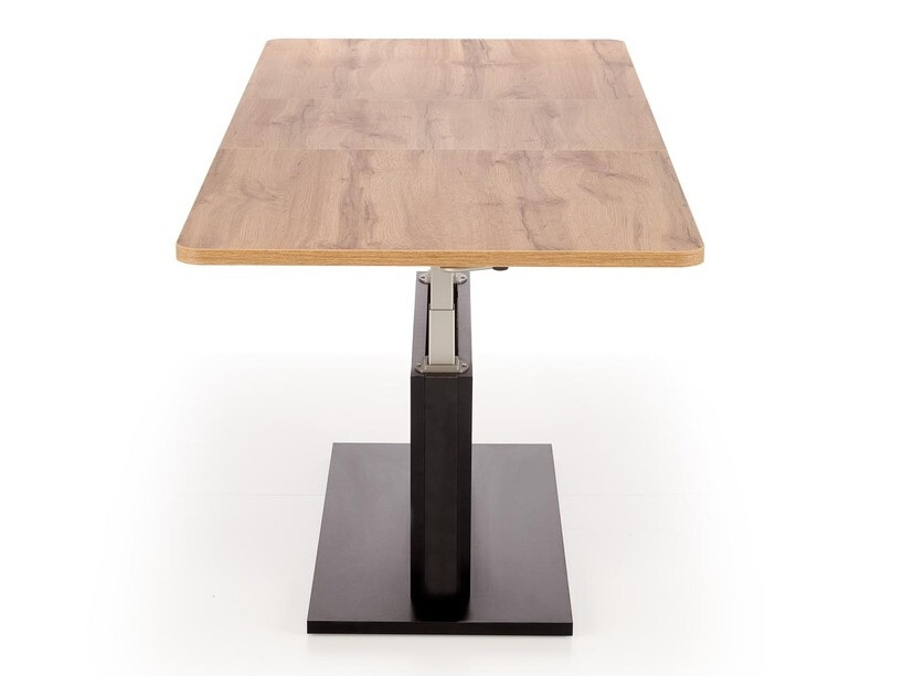 Žurnālu galdiņš transformeris Houston 1253 (Votan ozols + Melns)