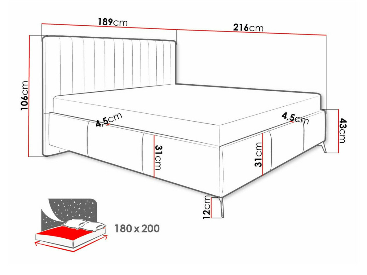 Кровать ComfiDream 173 (Fresh 13)