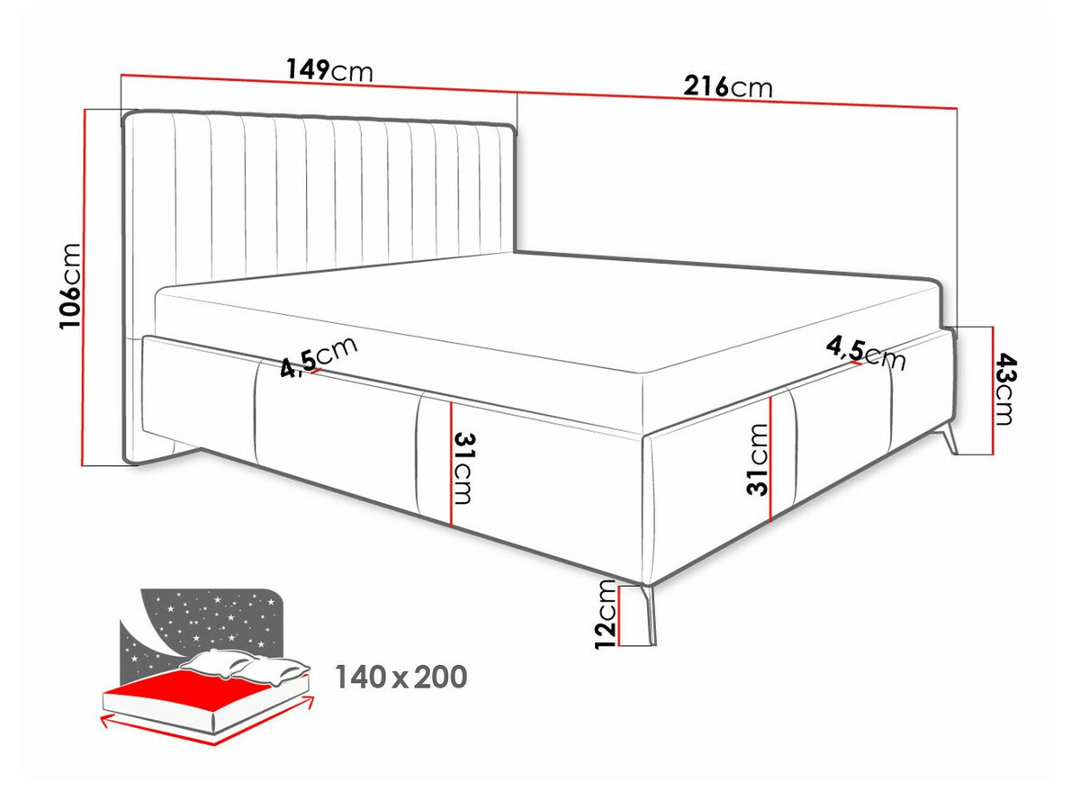 Кровать ComfiDream 173 (Fresh 32)