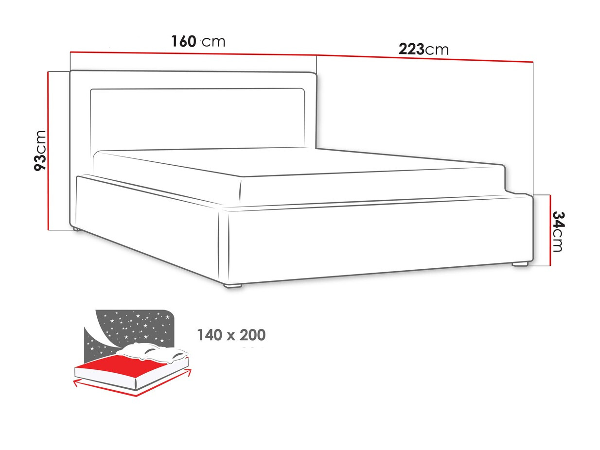 Кровать Pomona 102 (Victoria 14 867)