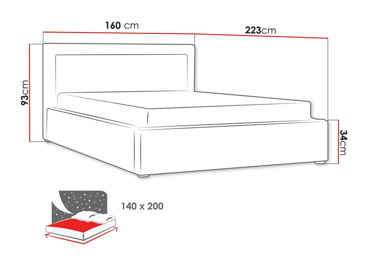 Кровать Pomona 102 (Victoria 14 868)