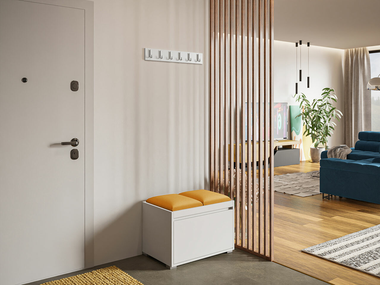 Priekšnama komplekts Comfivo 394 (Balts + Manila 32)