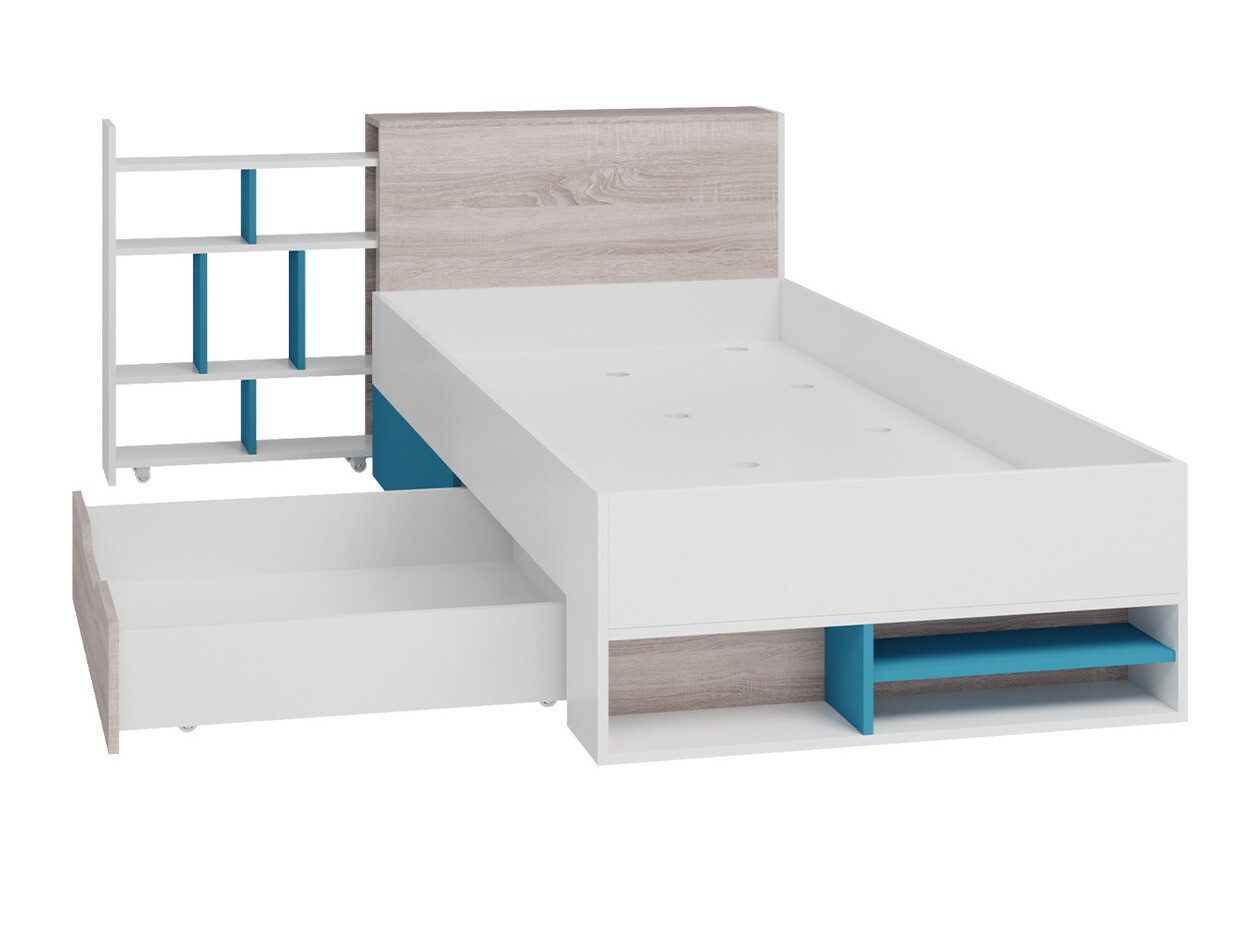 Bērnu istabas komplekts Camteso 114 (Melns + Ozols + Bēšs)