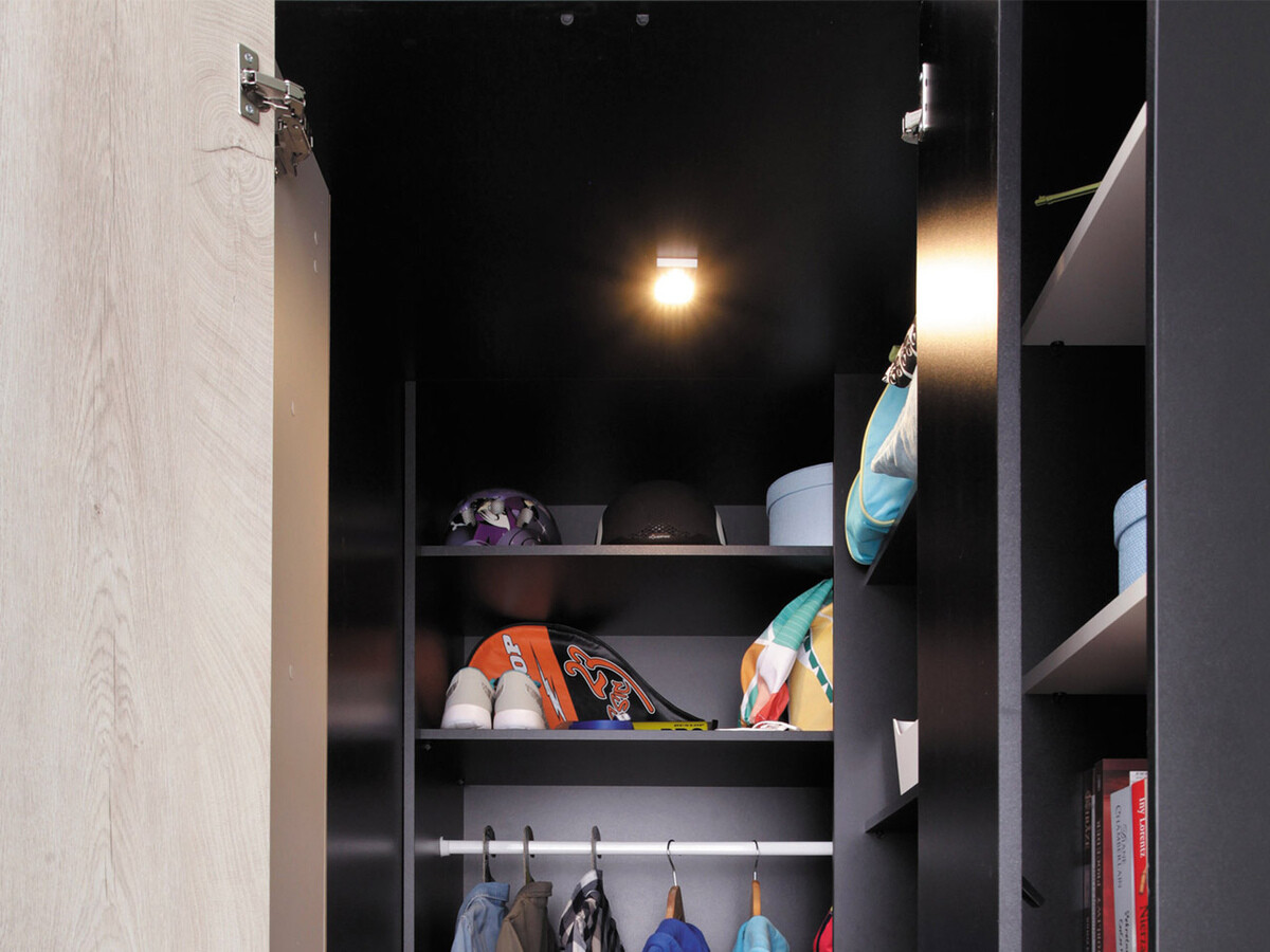 Bērnu istabas komplekts Camteso 115 (Balts + Ozols + Tirkīzs)