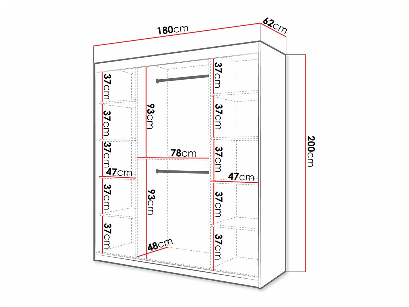 Skapis Hartford 338 (Balts)