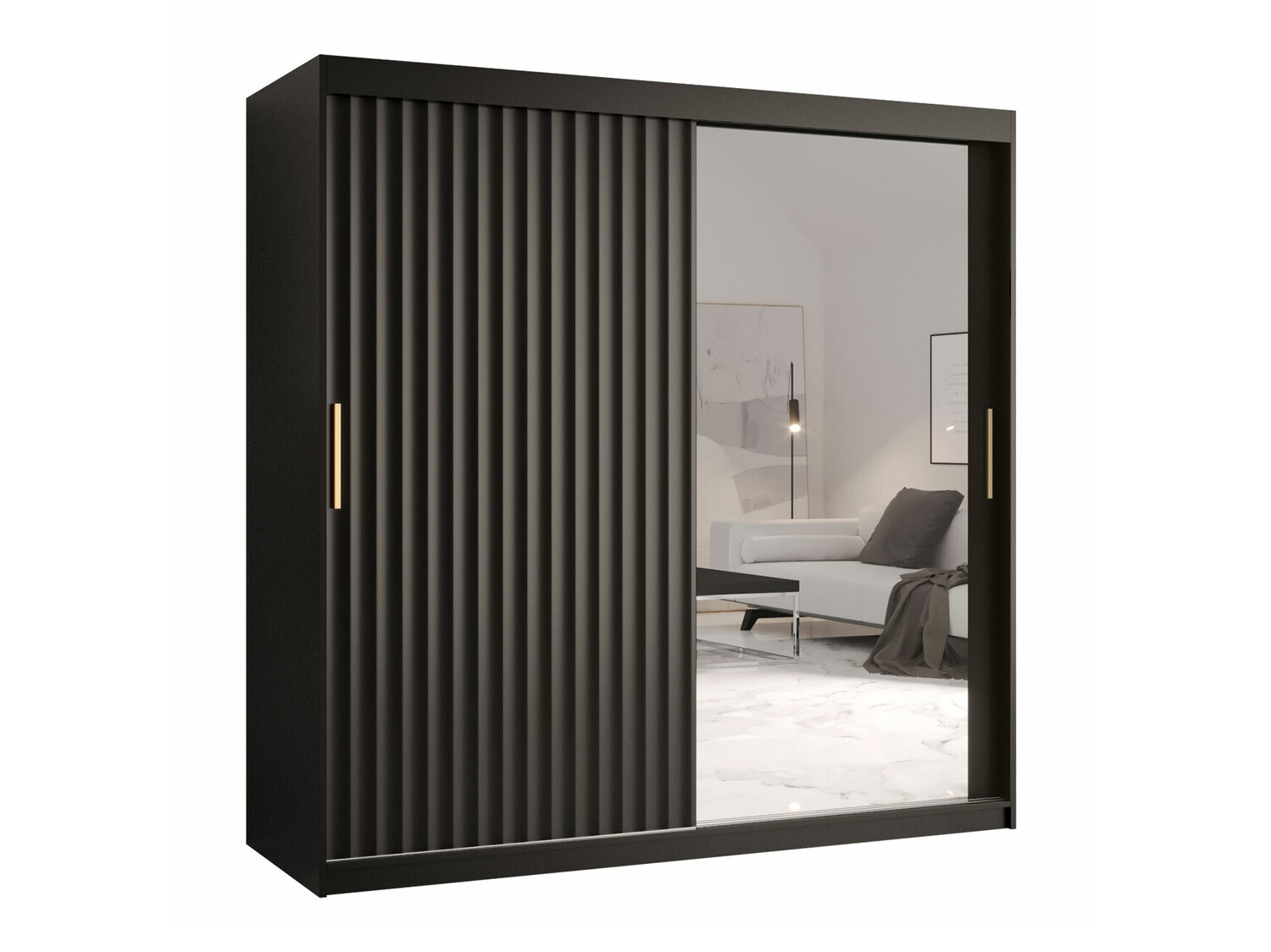 Skapis Hartford 338 (Melns)