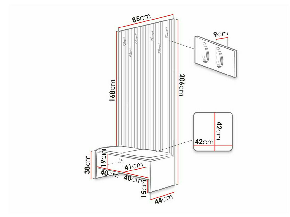 Priekšnama komplekts Hartford 321 (Artisan ozols + Manila 32)